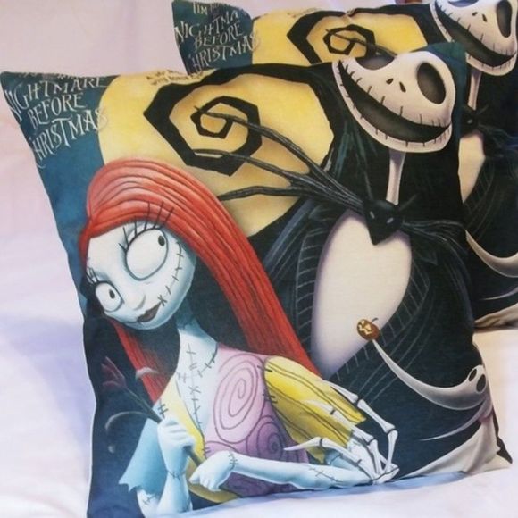 Halloween Pillow Covers Sally & Jack Set of 2 - Picture 5 of 6